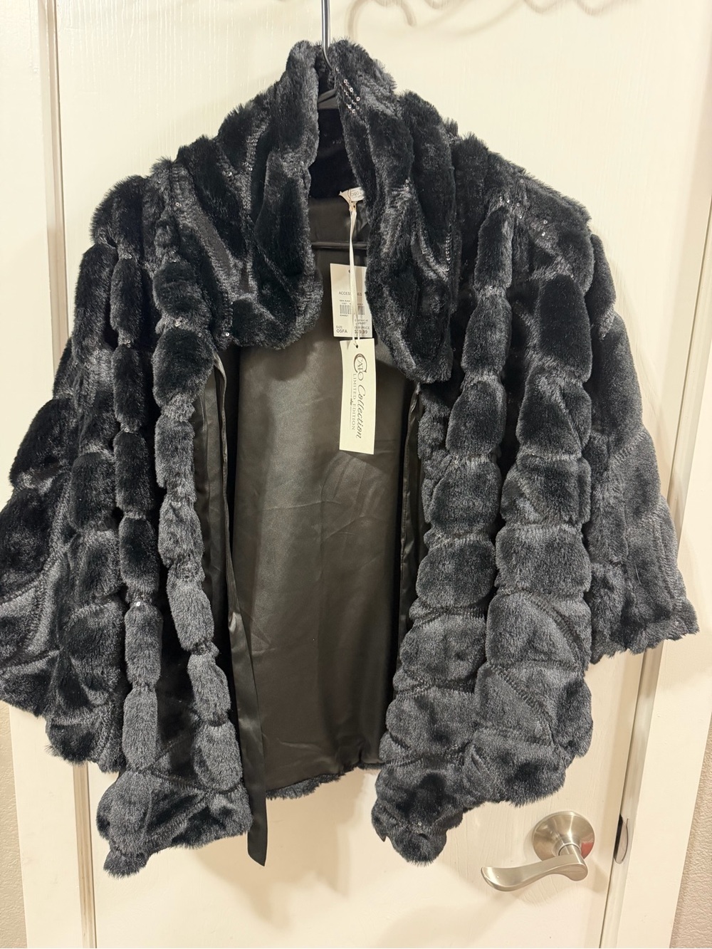 Cato Charcoal Gray Faux Fur Teddy Jacket